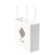 Simple Design Skincare Black White Paper Bag Packaging